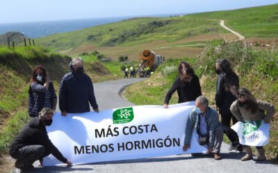 VERDES EQUO Y ECOLOGISTAS EN ACCIÓN Y DENUNCIAN EL HORMIGONADO DE CAMINOS RURALES COSTEROS EN UBIARCO