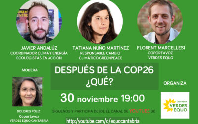 DESPUÉS DE LA COP 26 ¿QUÉ?