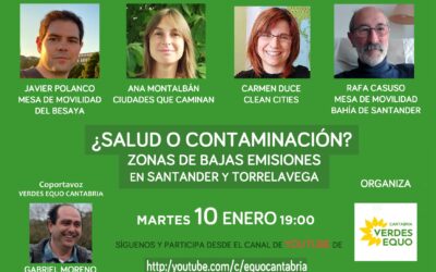 SALUD O CONTAMINACIÓN  EN SANTANDER Y TORRELAVEGA:  ZONAS DE BAJAS EMISIONES