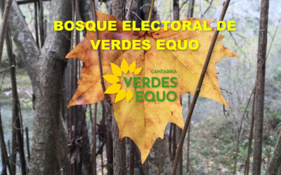 Verdes Equo Cantabria impulsa un bosque electoral  para compensar los excesos de la campaña