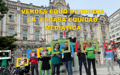 VERDES EQUO DENUNCIA LA  ESCASA EQUIDAD MEDIÁTICA