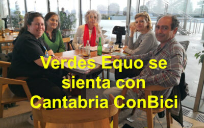 Verdes Equo se sienta con Cantabria ConBici.